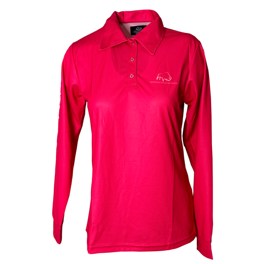 BBWS - Womens Hot Pink NT Map Fishing Shirt