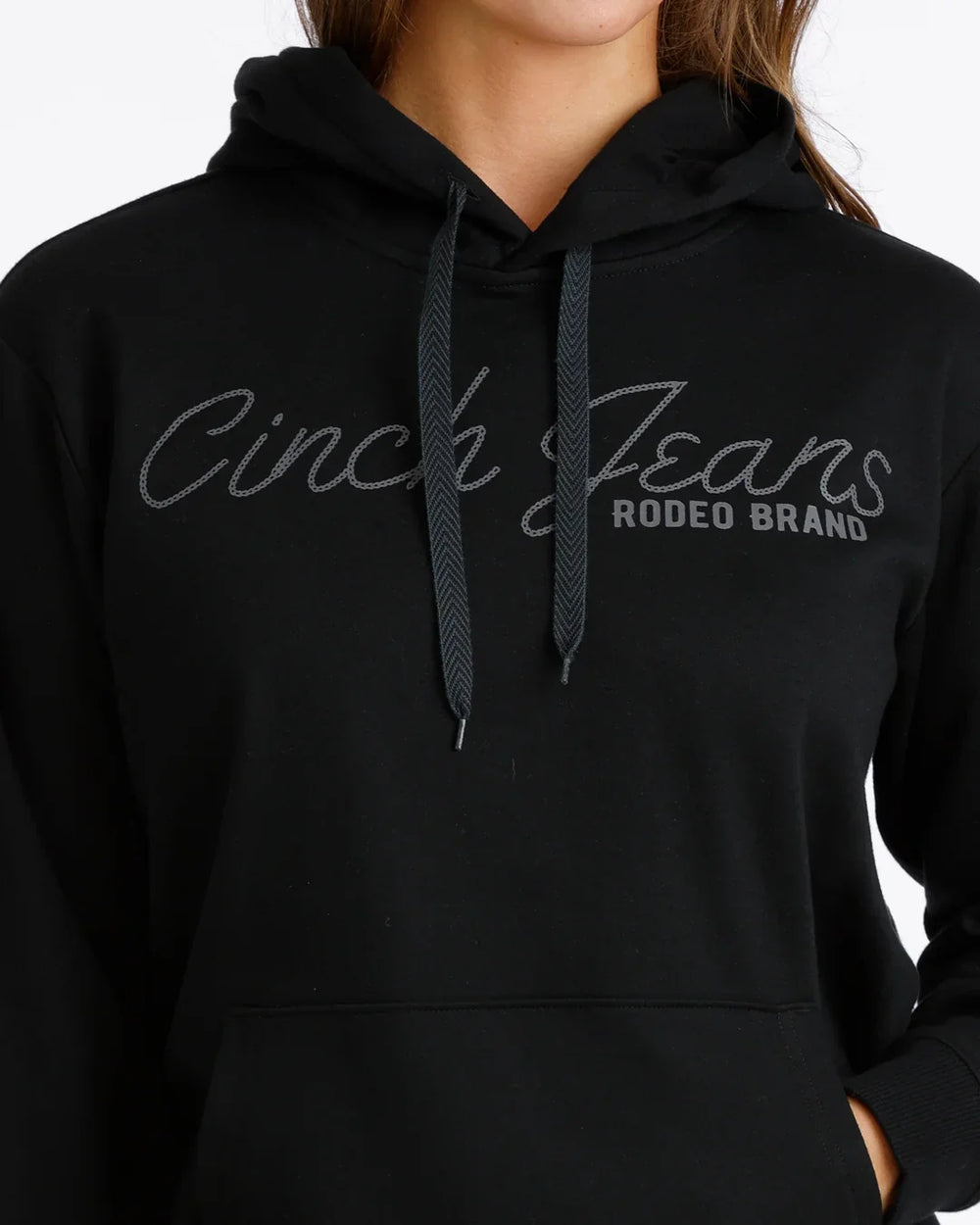 Cinch - Womens Black Classic Logo Pullover
