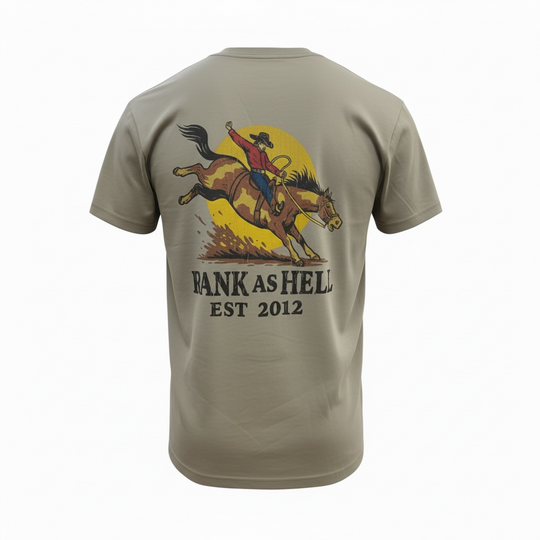 BBWS - Mens Sand Rank As Hell Bronc Tee