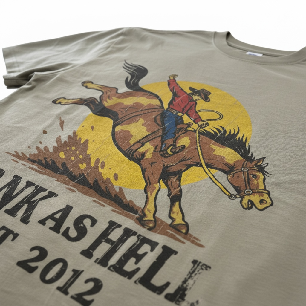 BBWS - Mens Sand Rank As Hell Bronc Tee
