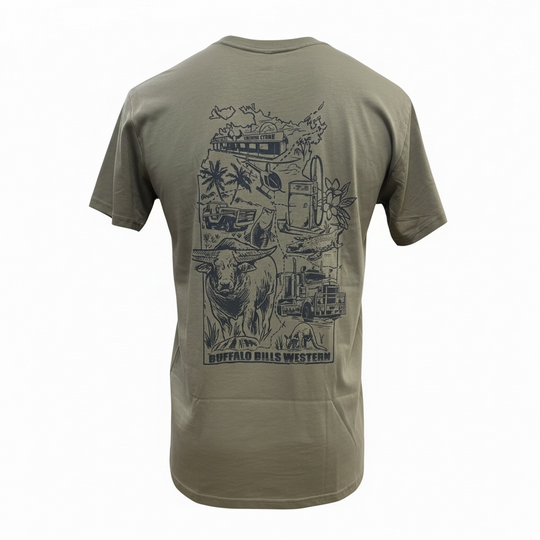 BBWS - Mens Safari NT Map Tee