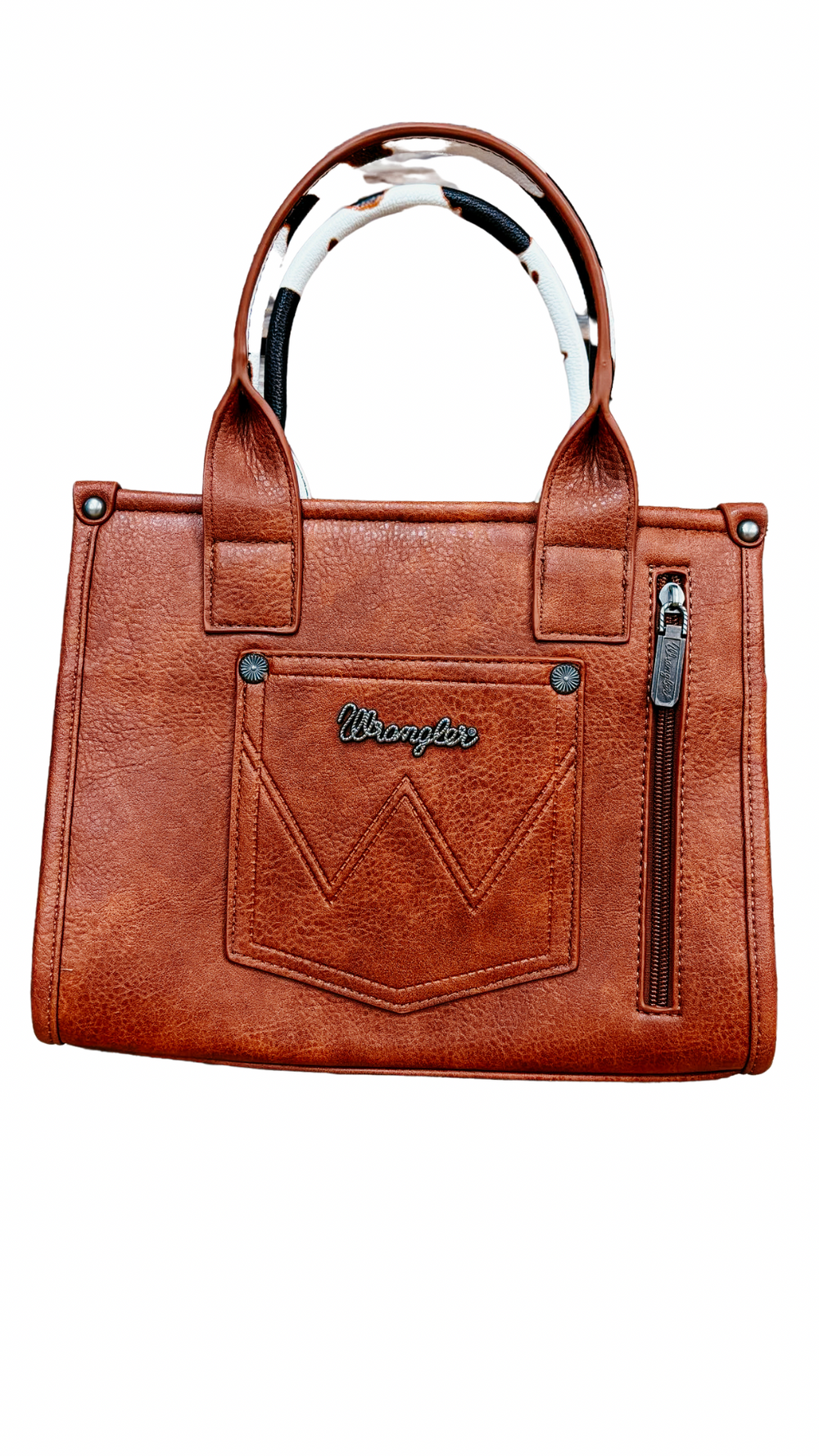 Wrangler - Cowhide Brown Crossbody Handbag
