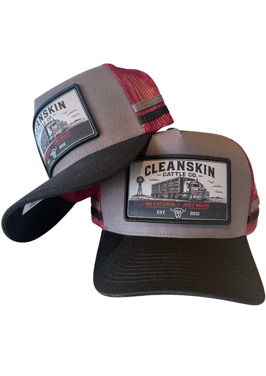 BBWS - Cleanskin Cattle Co Grey/Black Trucker Cap