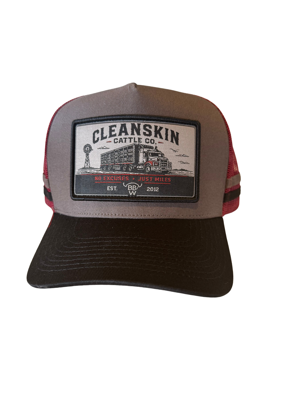 BBWS - Cleanskin Cattle Co Grey/Black Trucker Cap