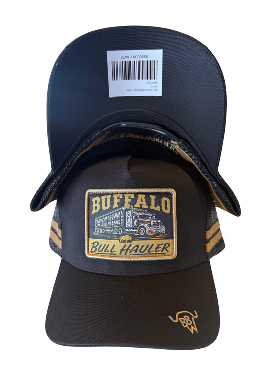 BBWS - Black/Gold Bull Hauler 2.0 Patch Cap