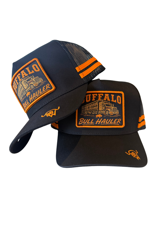 BBWS - Black/Ochre Bull Hauler 2.0 Patch Cap