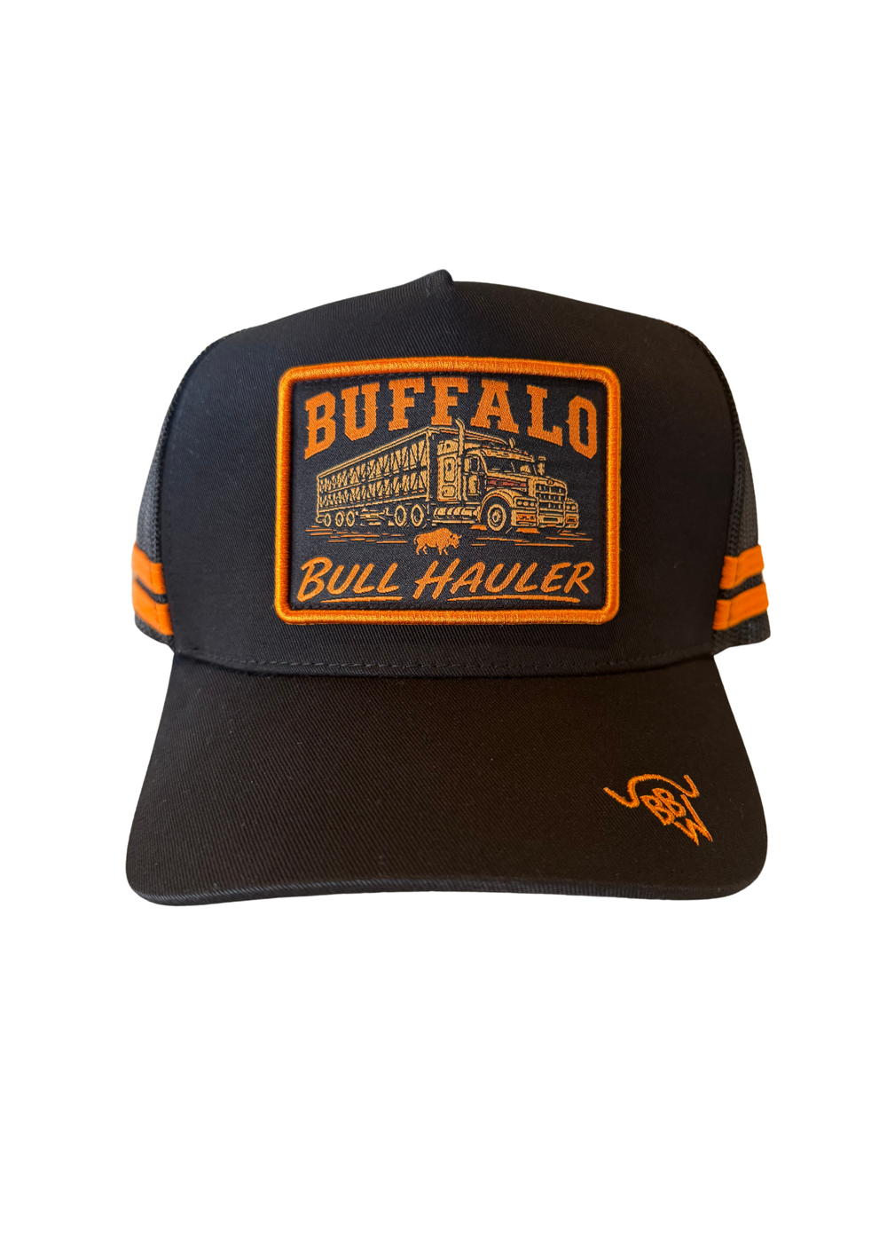 BBWS - Black/Ochre Bull Hauler 2.0 Patch Cap