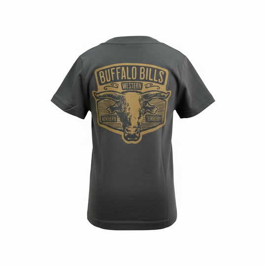 BBWS - Kids Charcoal Scrub Bull Tee