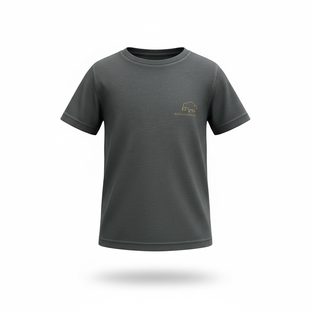 BBWS - Kids Charcoal Scrub Bull Tee