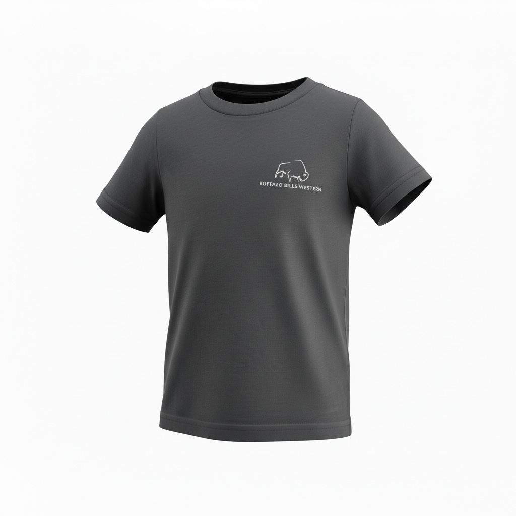 BBWS - Kids QLD Logo Charcoal Tee