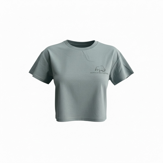 BBWS - Womens Scrub Bull Crop Teal Tee