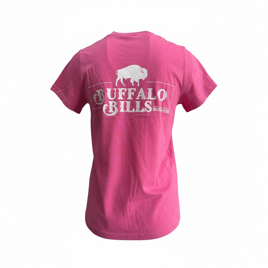 BBWS - Womens QLD Logo Charity Pink Tee