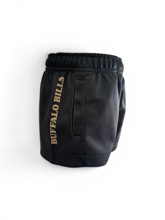 BBWS - Kids Black Scrub Bull Footy Shorts