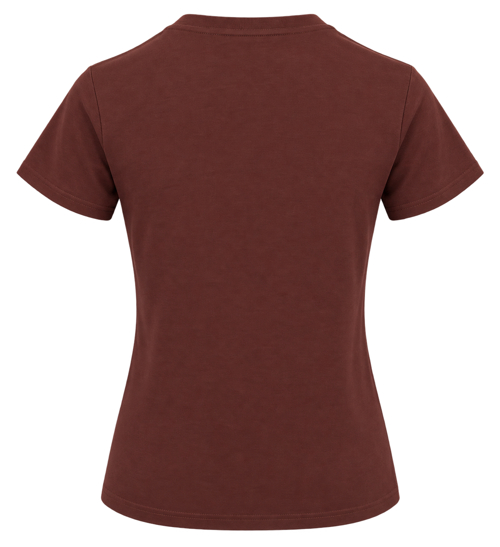 Buffalo Belle - Womens Brown CowboyGal Tee