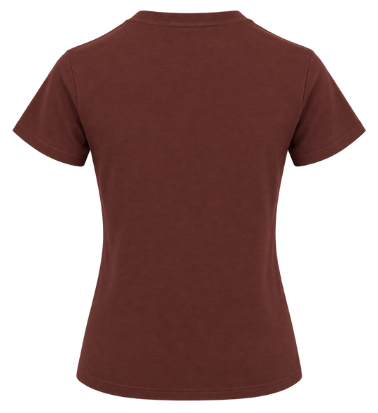 Buffalo Belle - Womens Brown CowboyGal Tee