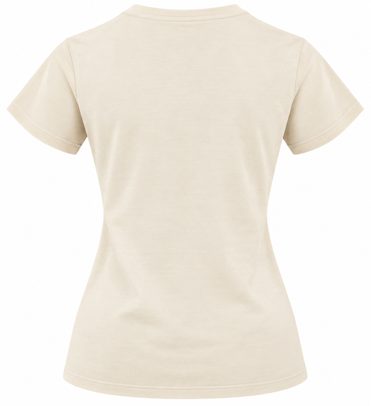 Buffalo Belle - Womens Cream Logo Tee