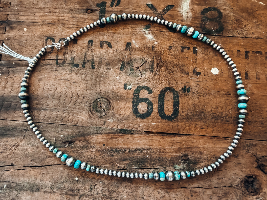 Buffalo Belle - Millie Turquoise Navajo Pearl Necklace