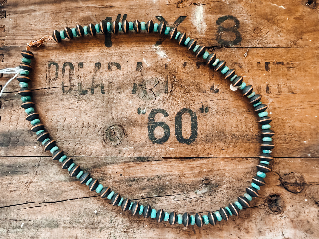 Buffalo Belle - Cloud Copper Bead Necklace