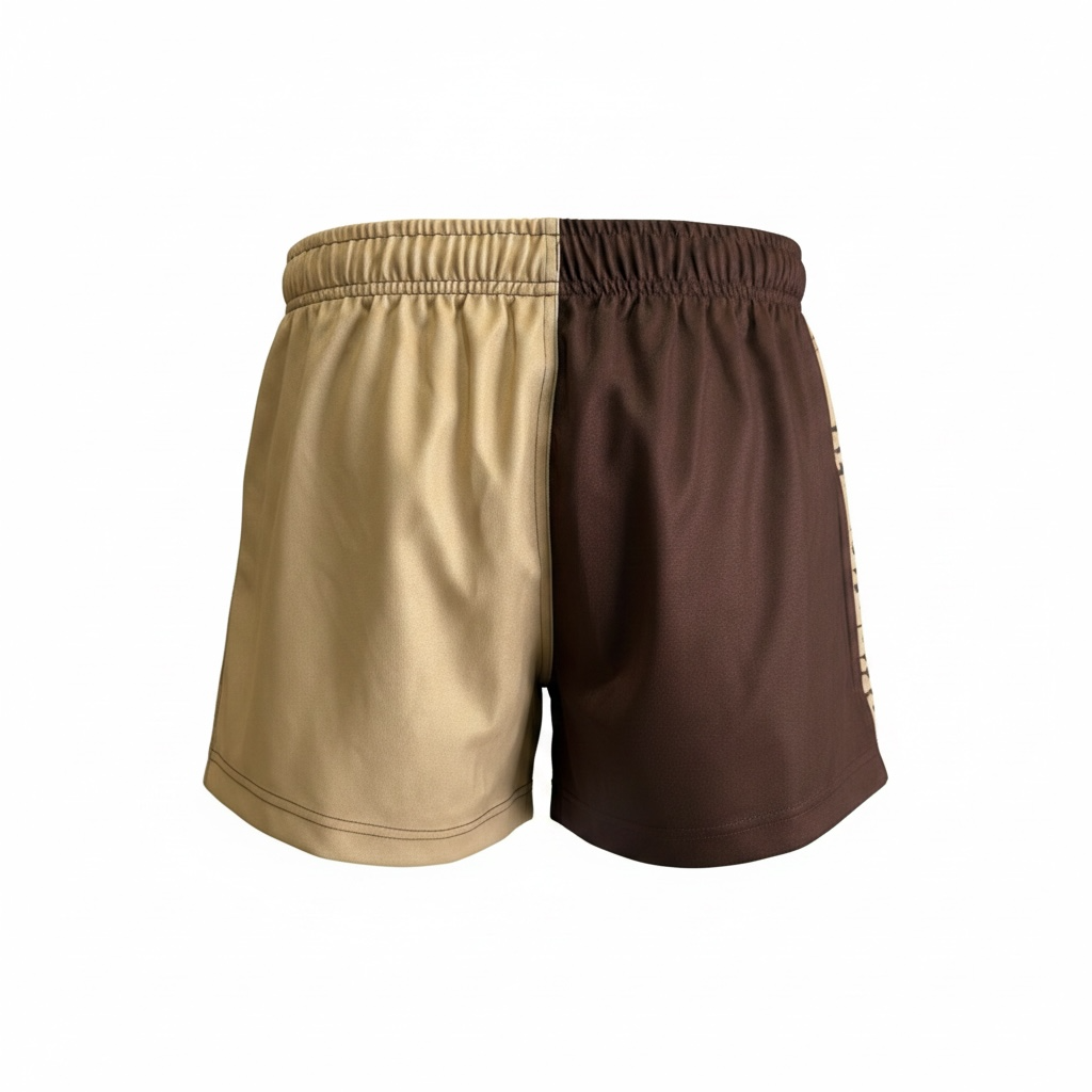 BBWS - Mens Wild Bill Hunter Tobacco Footy Shorts