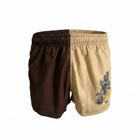 BBWS - Mens Wild Bill Hunter Tobacco Footy Shorts