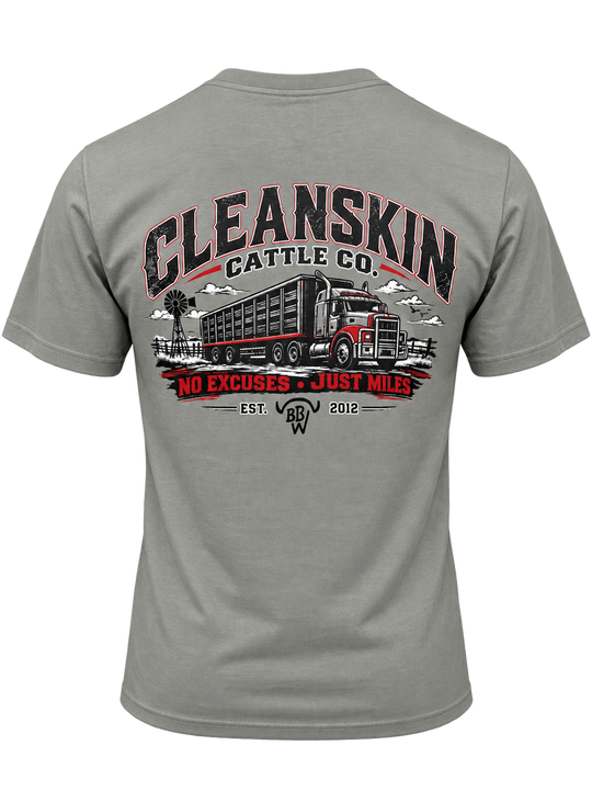 BBWS - Mens Granite Cleanskin Cattle Co Tee