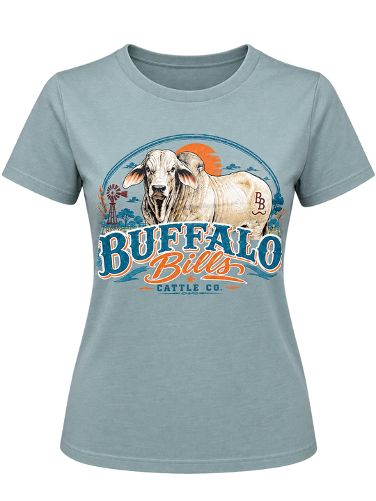 BBWS - Womens Teal Brahman Gal Tee