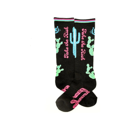 Lucky Chuck - Take The Risk Black Performance Socks