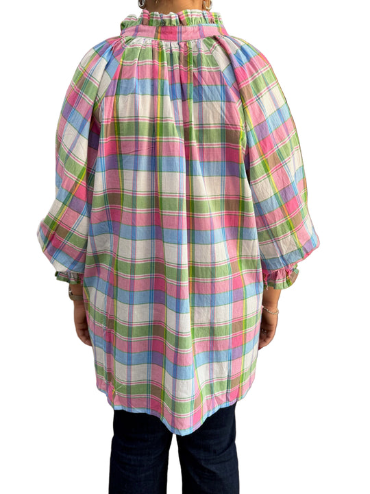 Buffalo Belle - Multi Gingham Blouse OSFM