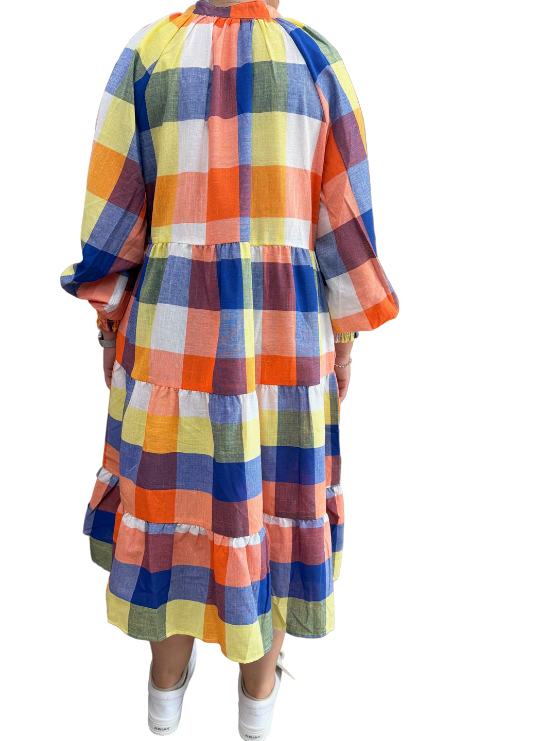 Buffalo Belle - Multi Gingham Plaid 3/4 Dress
