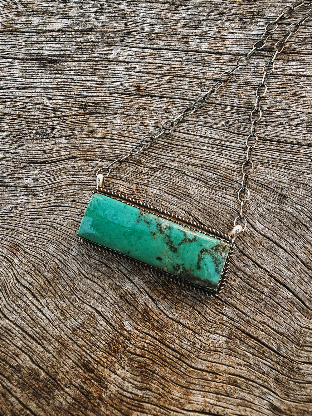 Buffalo Belle - Raleigh Kingman Turquoise Bar Necklace