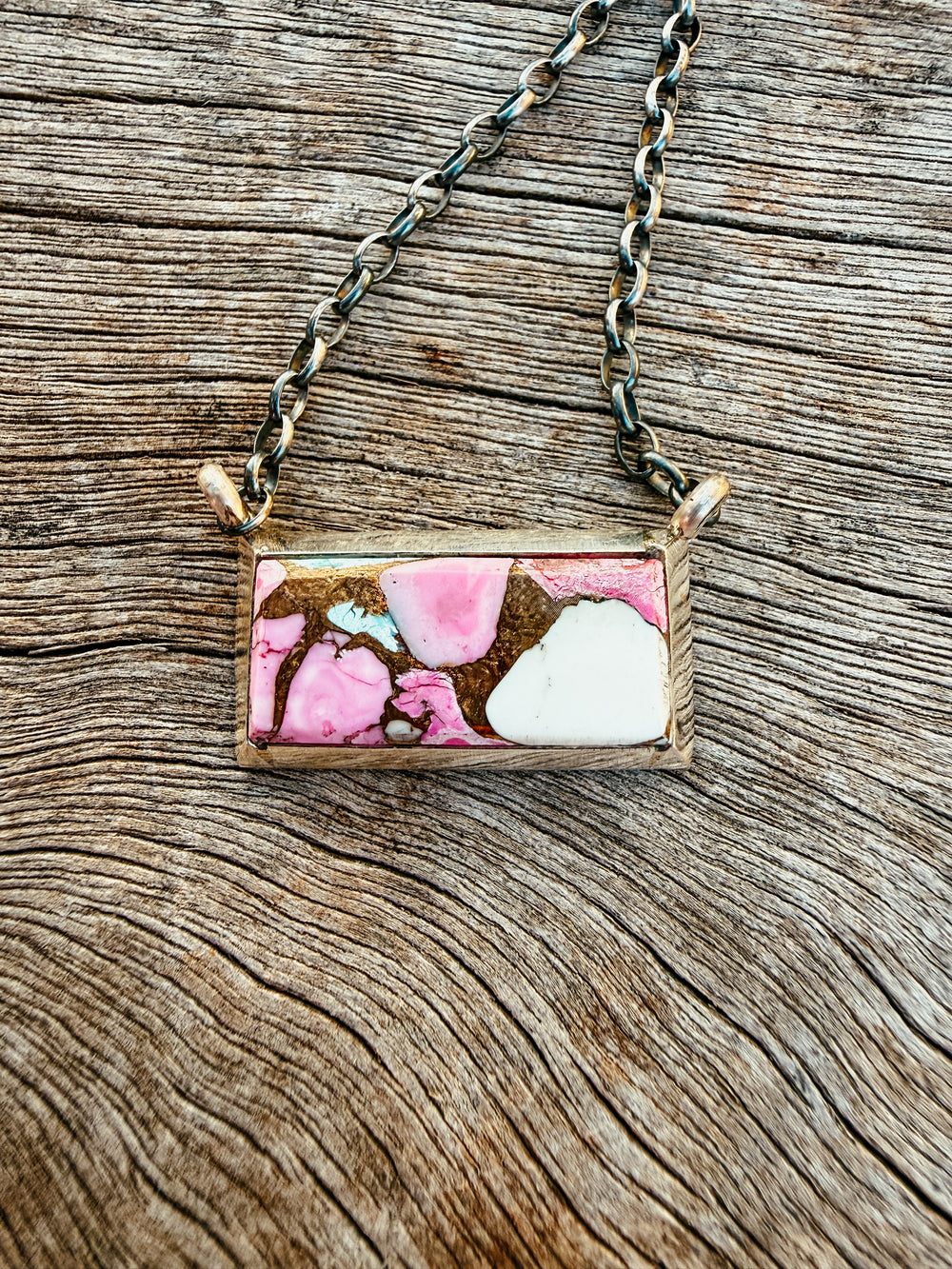Buffalo Belle - Sunfire Cotton Candy Bar Necklace