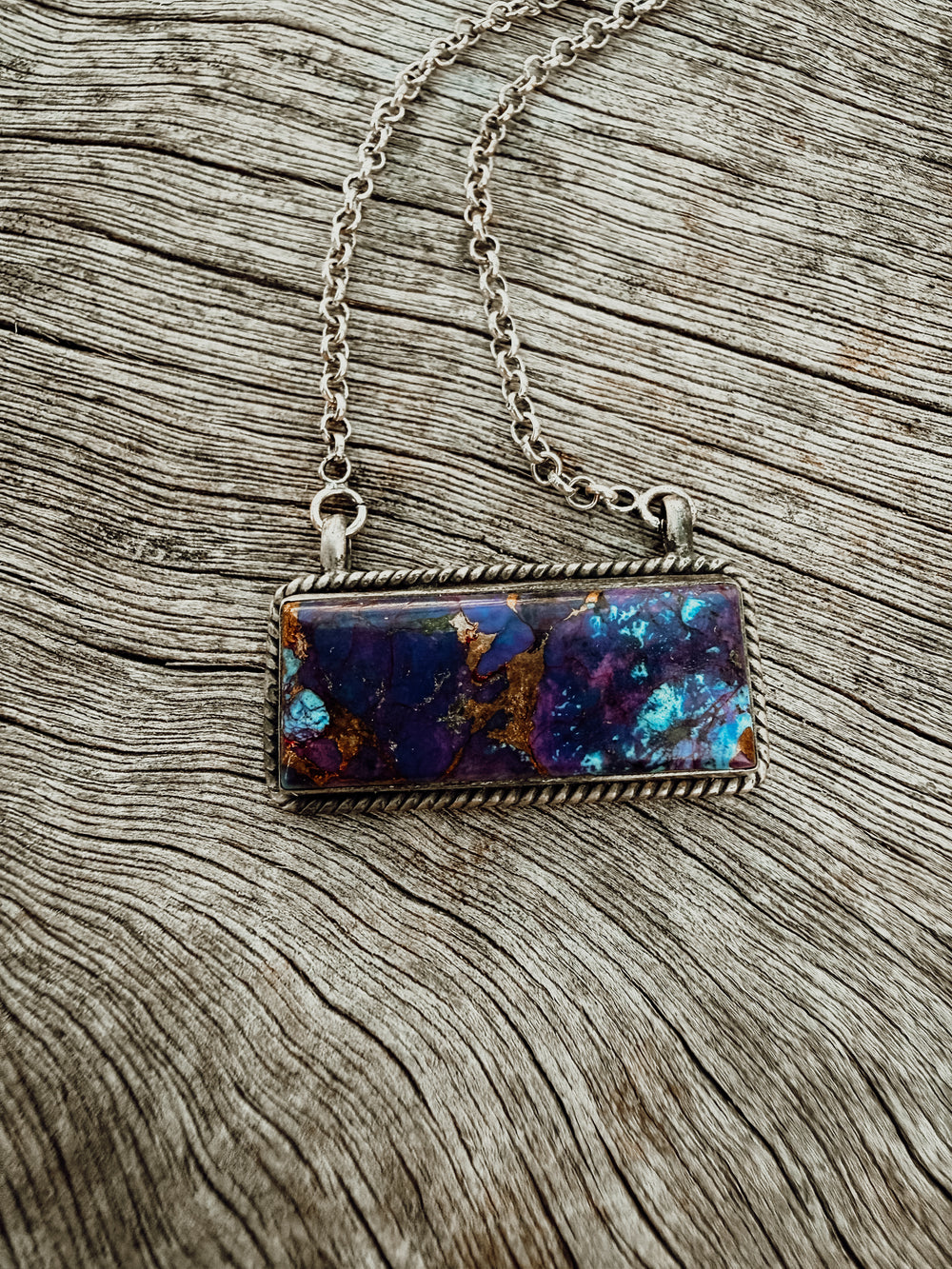 Buffalo Belle - Oakley Hada Purple Mojave Bar Necklace