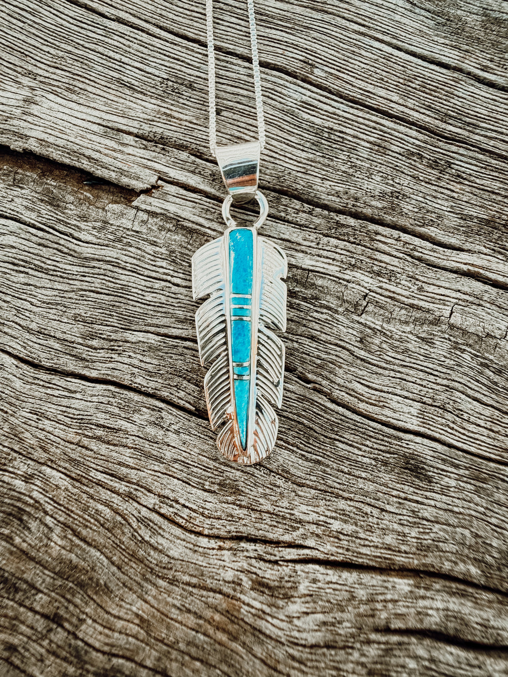 Buffalo Belle - Maverick Turquoise Feather Necklace