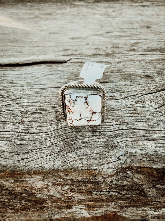 Buffalo Belle - White Buffalo Ring Adjustable