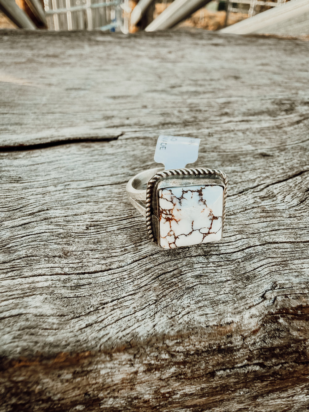 Buffalo Belle - White Buffalo Ring Adjustable