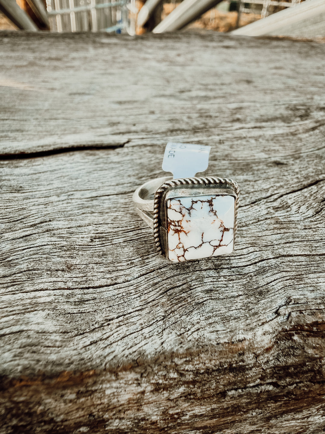 Buffalo Belle - White Buffalo Ring Adjustable