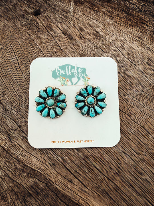 Buffalo Belle - Laredo Genuine Turquoise Studs