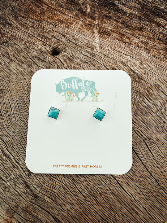 Buffalo Belle - Ely Genuine Turquoise Studs