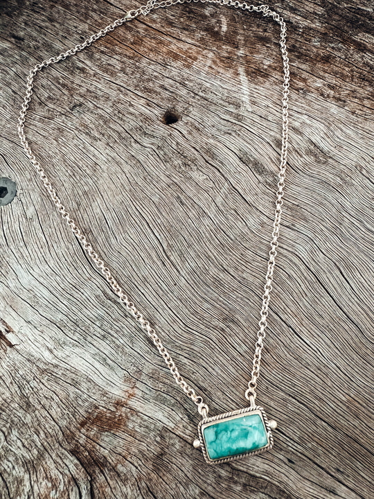 Buffalo Belle - Apache Turquoise Bar Necklace