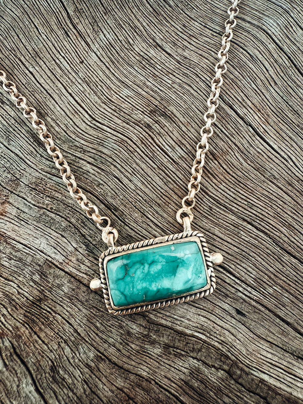 Buffalo Belle - Apache Turquoise Bar Necklace