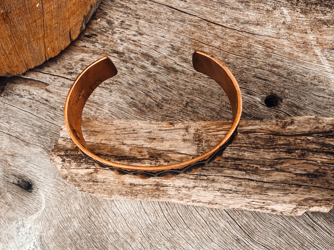 Buffalo Belle - Aztec Navajo Copper Cuff 39