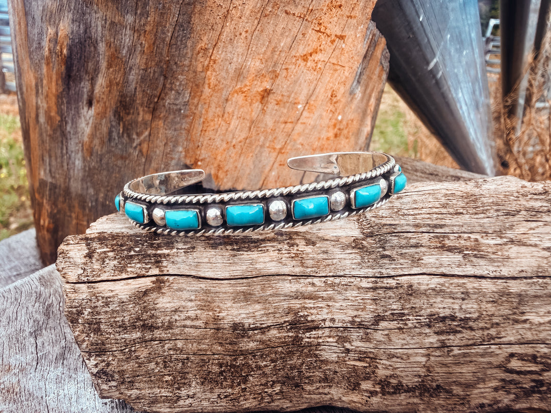 Buffalo Belle - Steiner Turquoise Sterling Silver Cuff