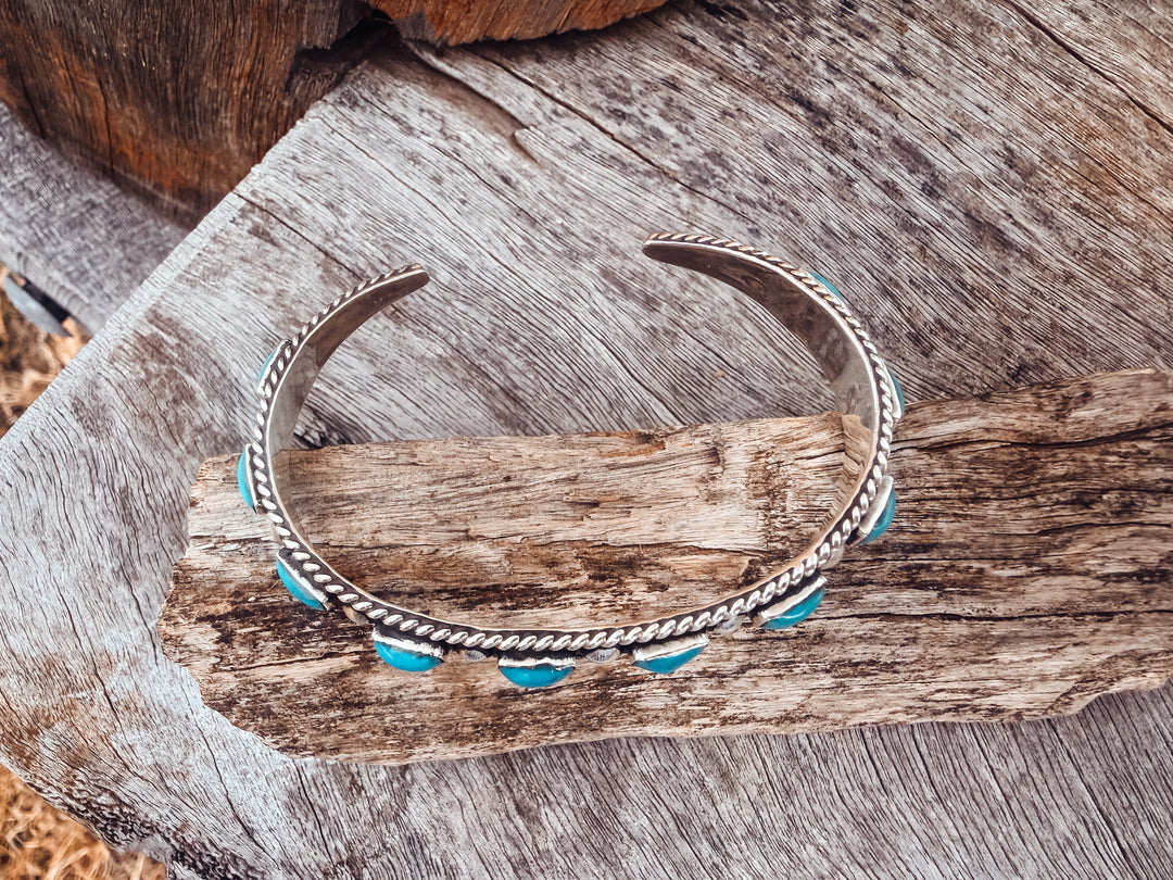 Buffalo Belle - Steiner Turquoise Sterling Silver Cuff