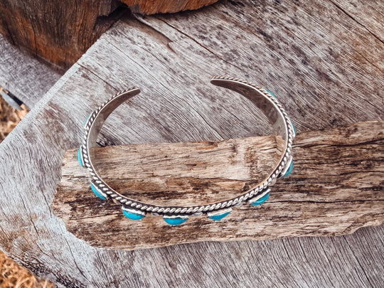 Buffalo Belle - Steiner Turquoise Sterling Silver Cuff
