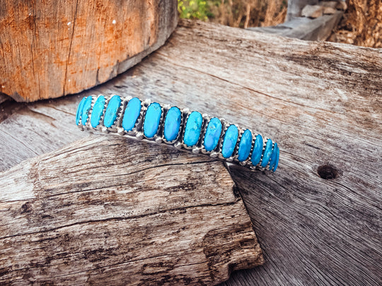 Buffalo Belle - Justina Turquoise Sterling Silver Cuff