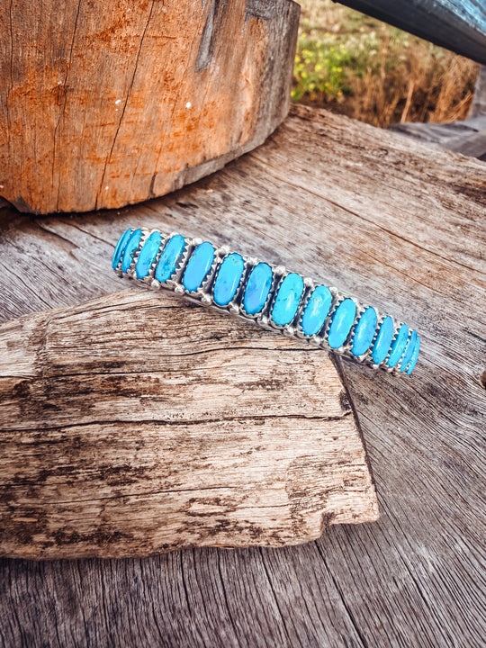 Buffalo Belle - Justina Turquoise Sterling Silver Cuff