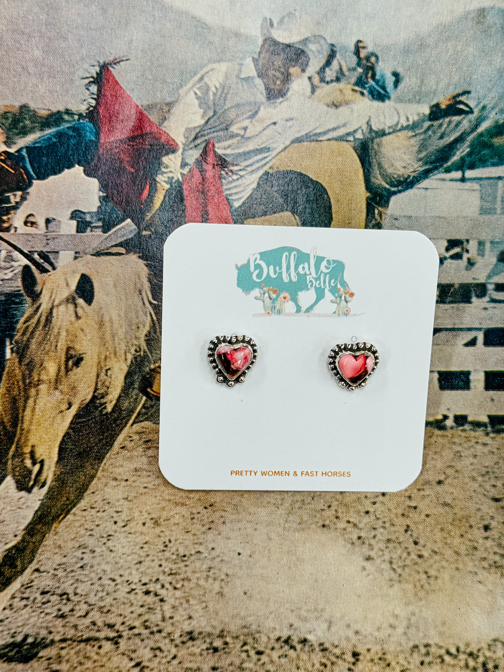 Buffalo Belle - Cheyenne Genuine Dahlia Studs