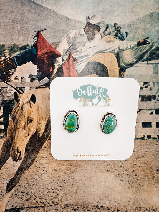 Buffalo Belle - Cody Genuine Turquoise Studs