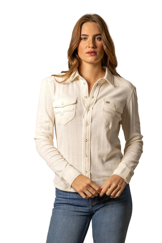 Kimes Ranch - Women's Isabel Pointelle Western Shirt Pristine