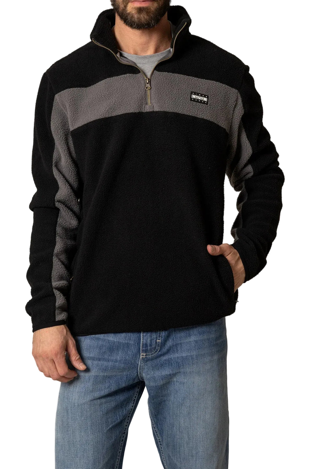 Kimes Ranch - Men's JMJ Quarter Zip Black